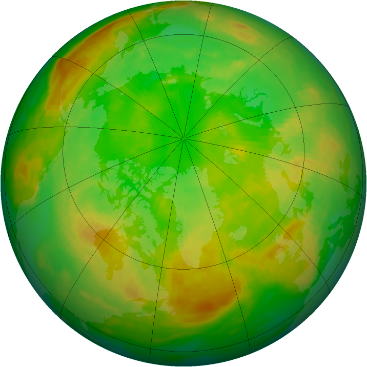 Arctic ozone map for 26 June 1982